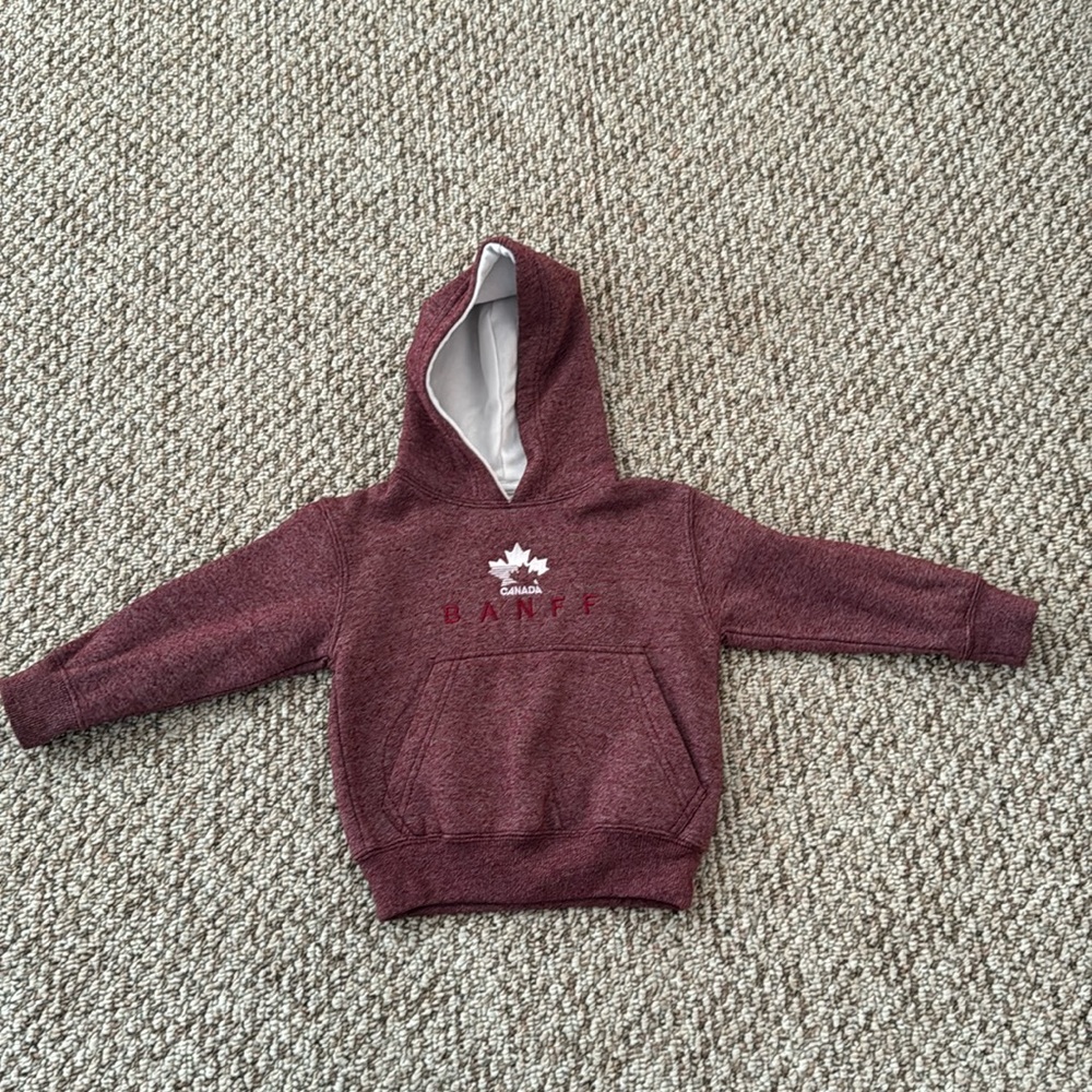 Canadá Athletics Banff Hoodie Sweatshirt Like New Size 2 Maroon